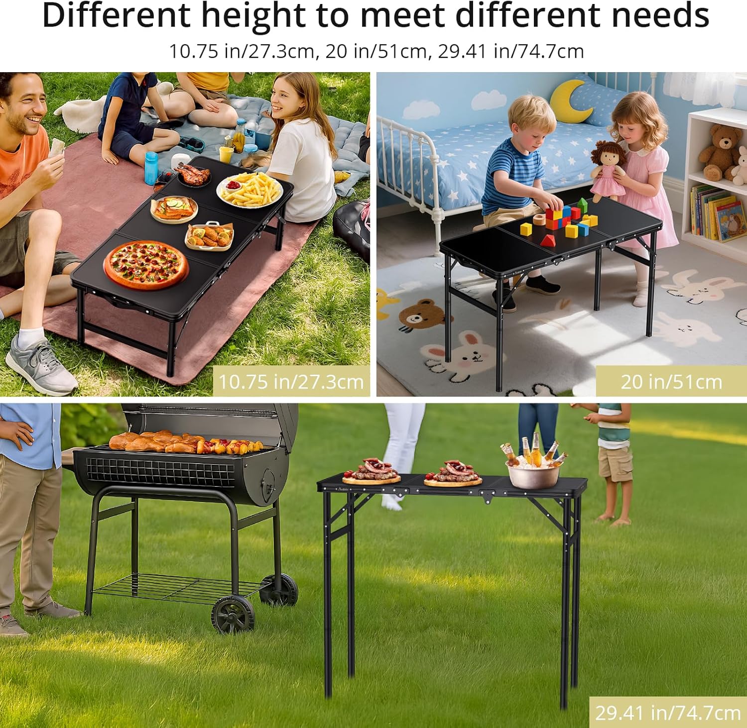3ft Tri-fold Camping Table Max - مراجعة Outdoor Camping Table With Storage وسعره