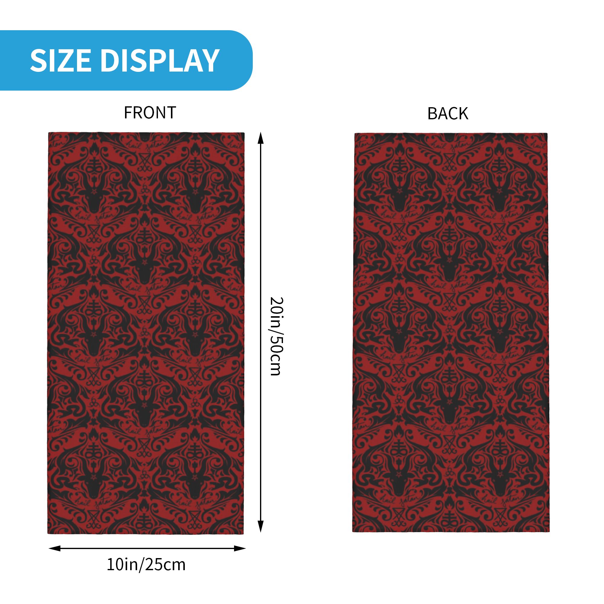 Baphomet Damask Hail Satan Bla - مراجعة Trekking Gaiters وسعره