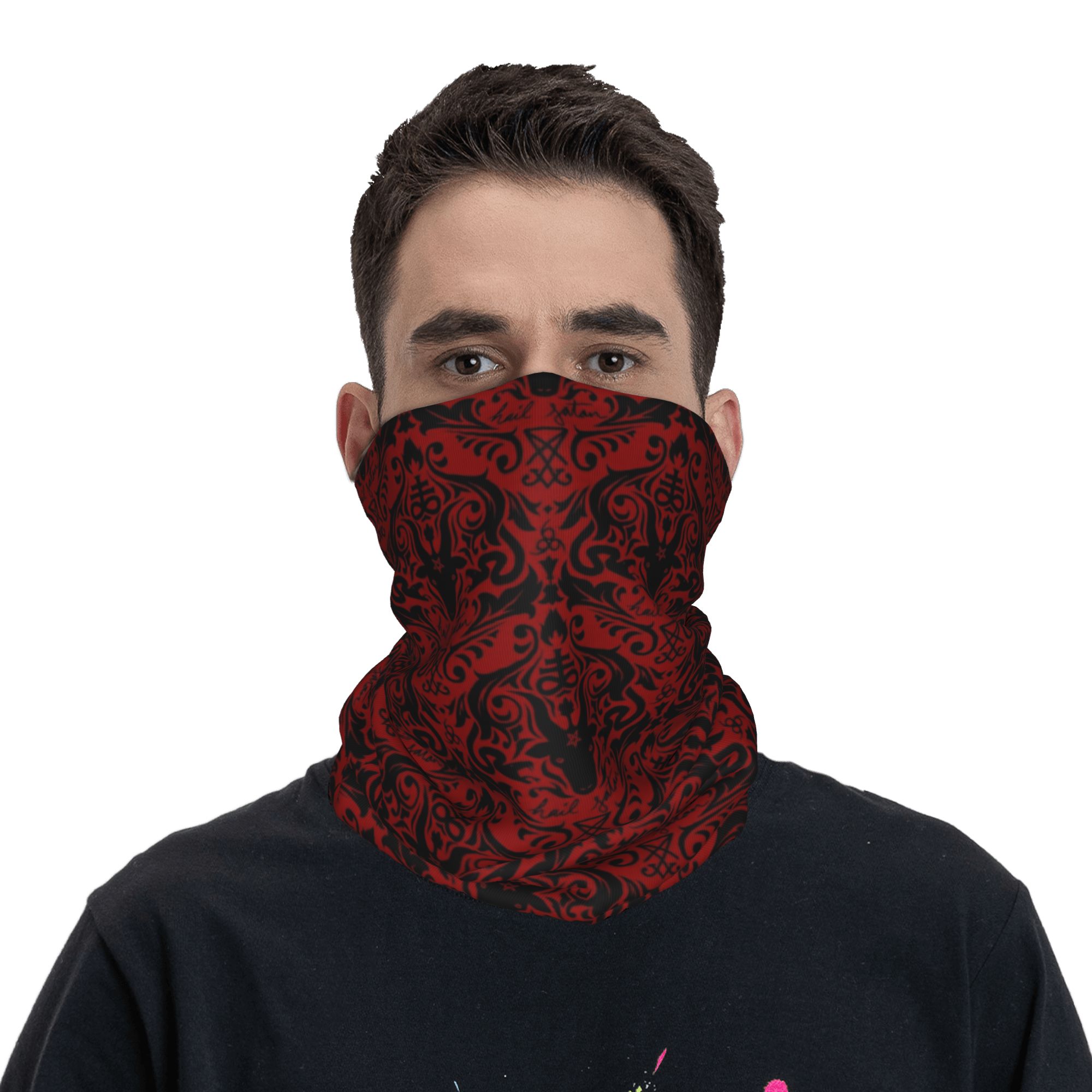 Baphomet Damask Hail Satan Bla - مراجعة Trekking Gaiters وسعره