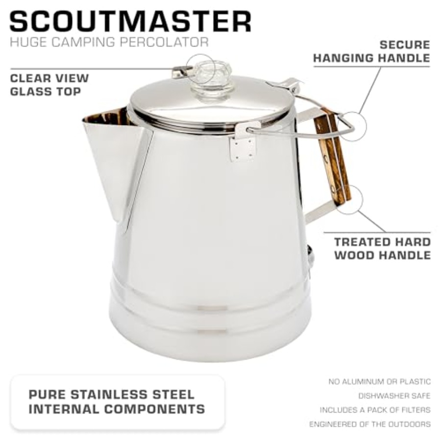 Camping coffee percolator stai - مراجعة Camp Percolator Coffee وسعره