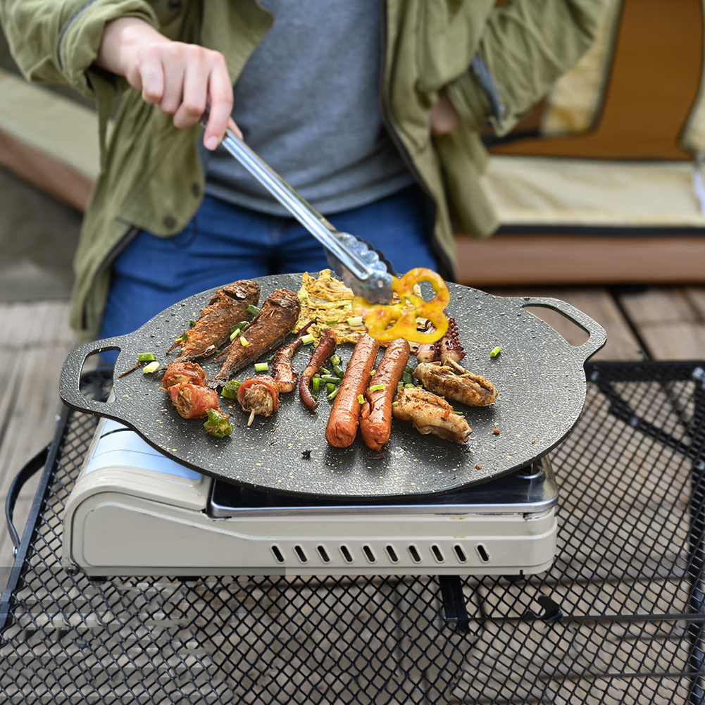 Outdoor Grill Pan Korean Roast - مراجعة Outdoor Camping Griddle وسعره