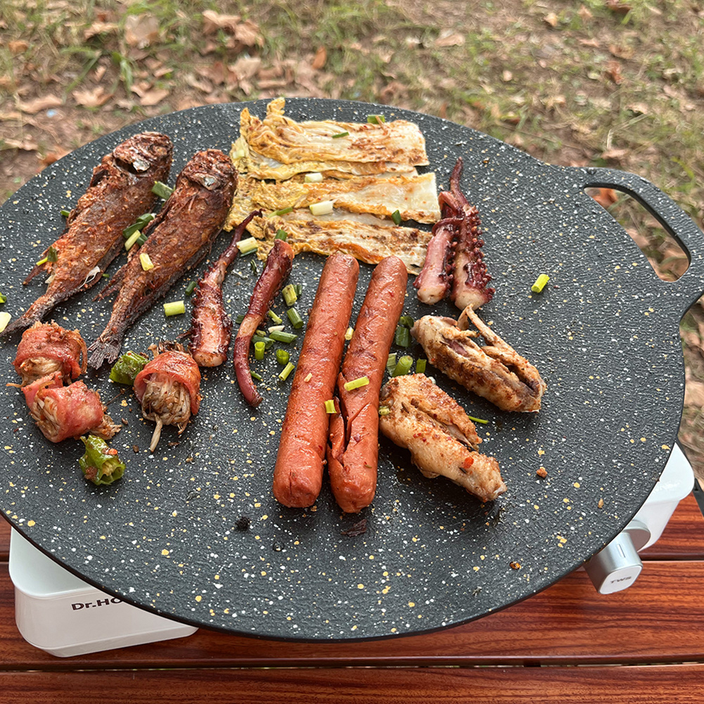 Outdoor Grill Pan Korean Roast - مراجعة Outdoor Camping Griddle وسعره