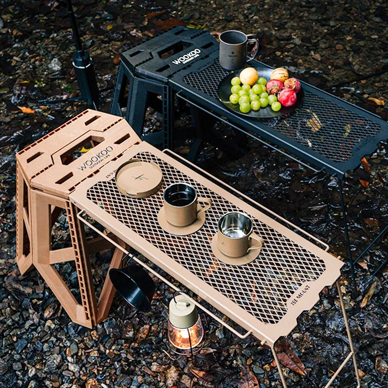 Outdoor Multifunctional Foldin - مراجعة Outdoor Camping Table With Storage وسعره
