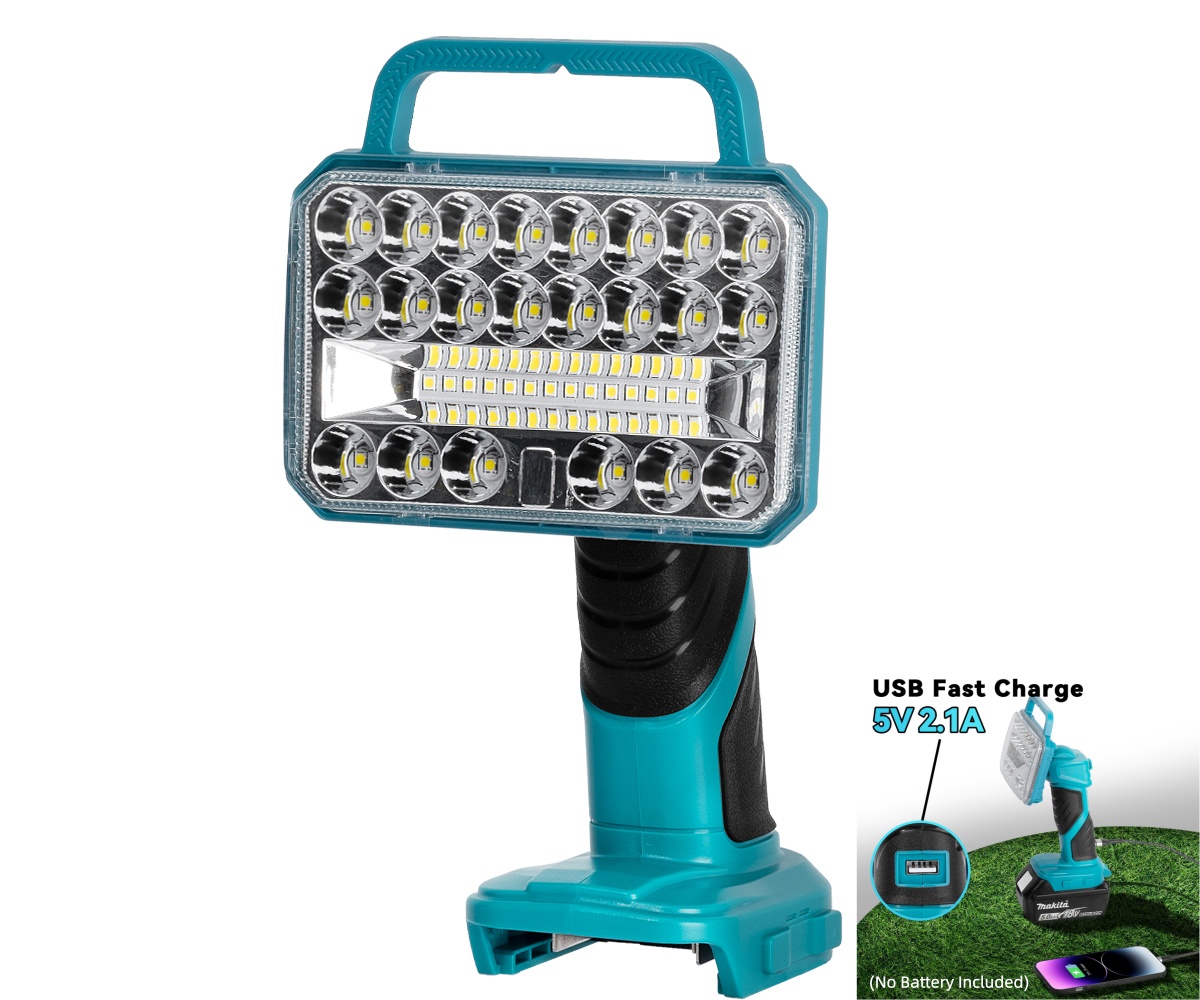18W 2000LM Cordless LED Flashl - مراجعة Outdoor Camping Jobs وسعره