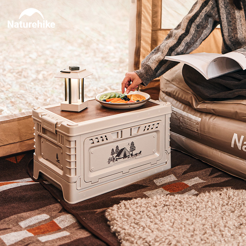 Naturehike Camping Box 60L Lar - مراجعة Outdoor Camping Table With Storage وسعره