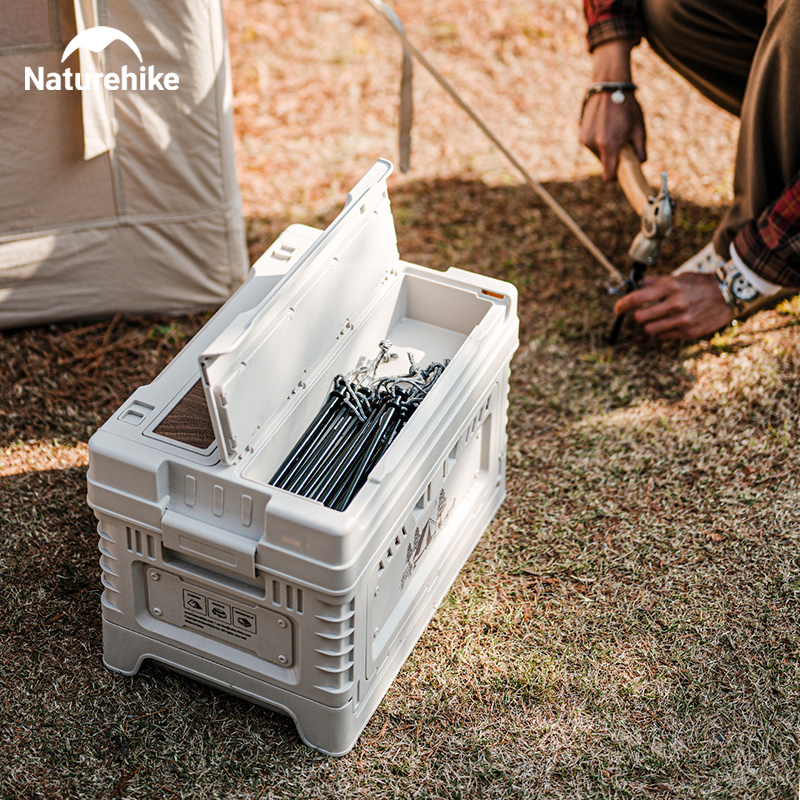 Naturehike Camping Box 60L Lar - مراجعة Outdoor Camping Table With Storage وسعره