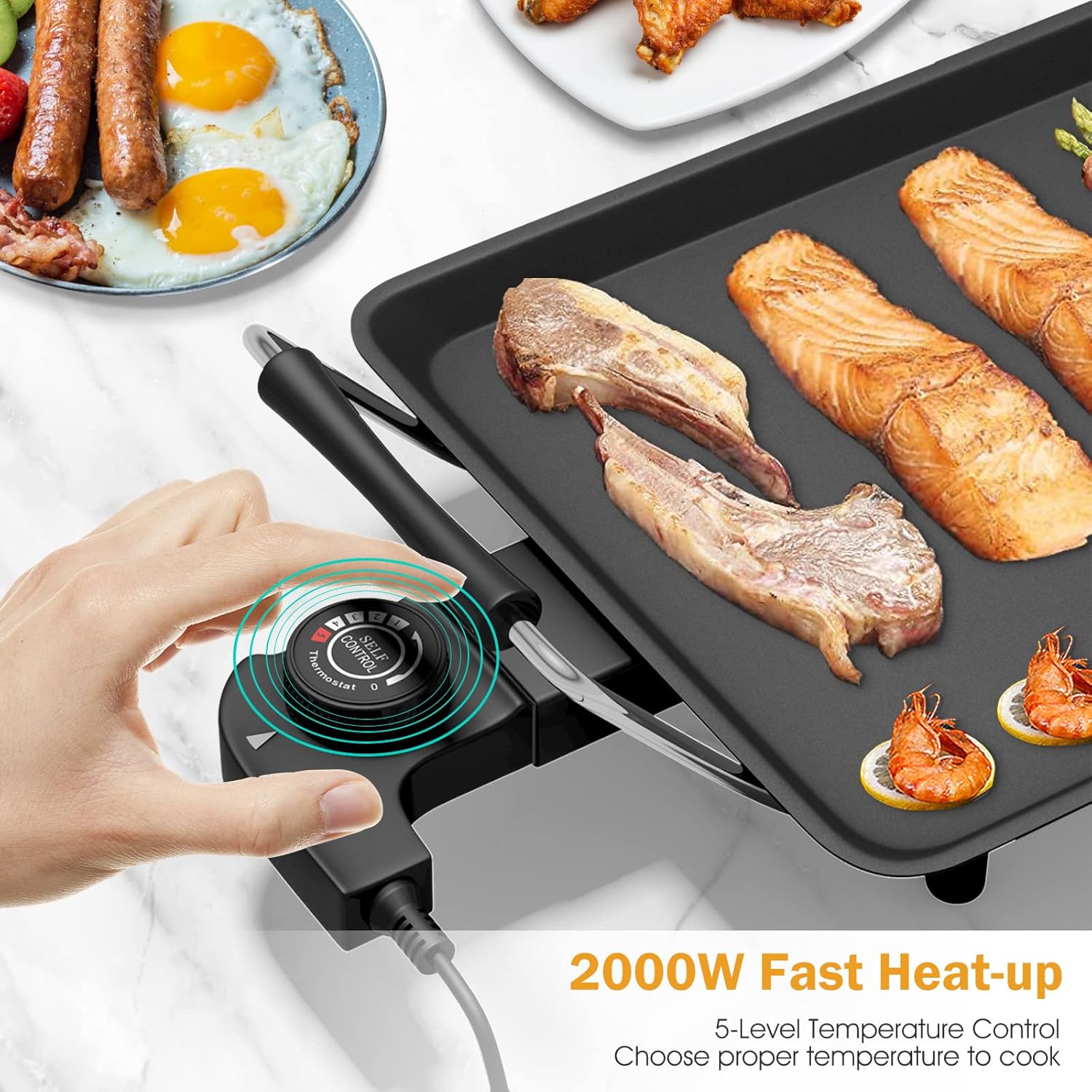 Electric Griddle 35 Inch - 200 - مراجعة Outdoor Camping Griddle وسعره