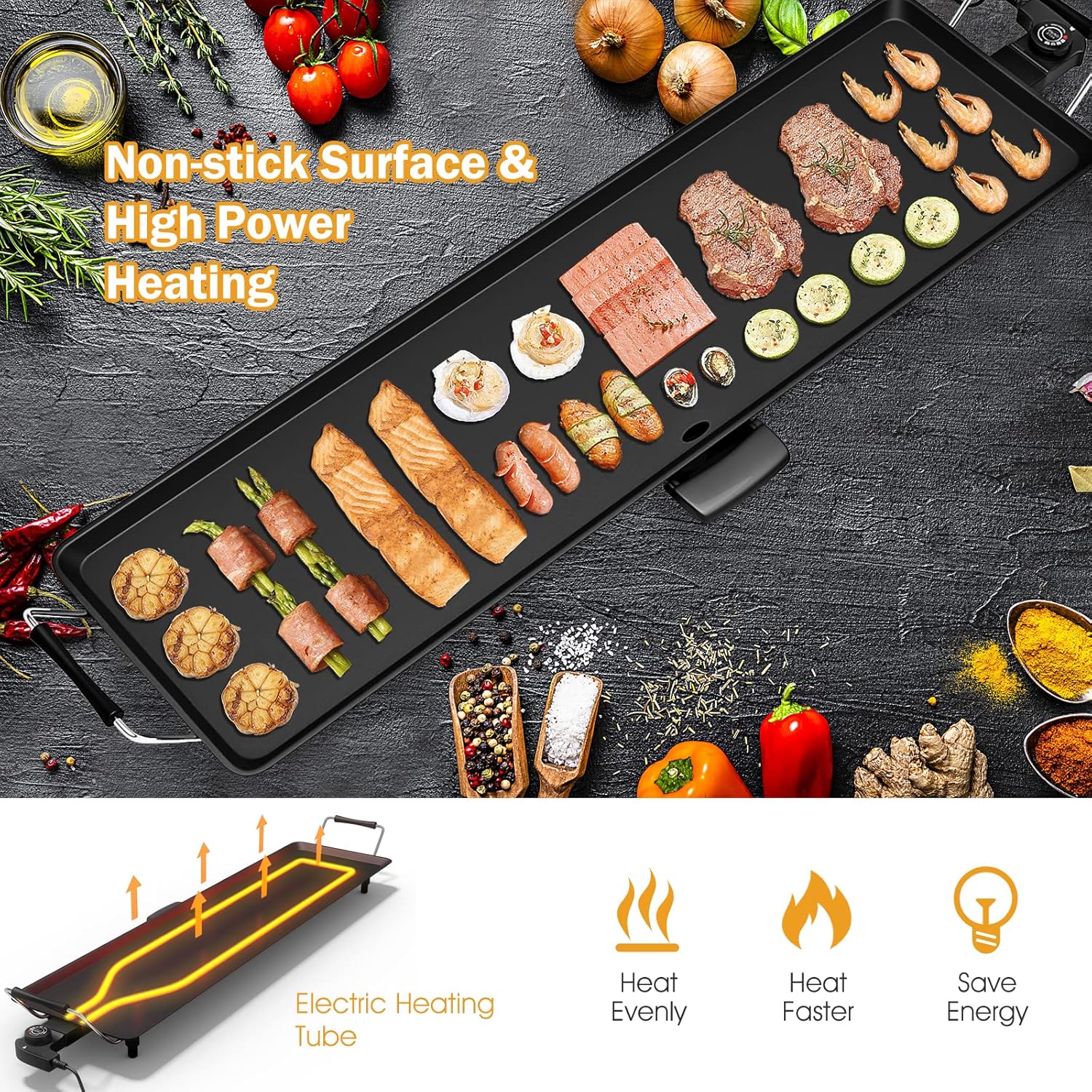 Electric Griddle 35 Inch - 200 - مراجعة Outdoor Camping Griddle وسعره