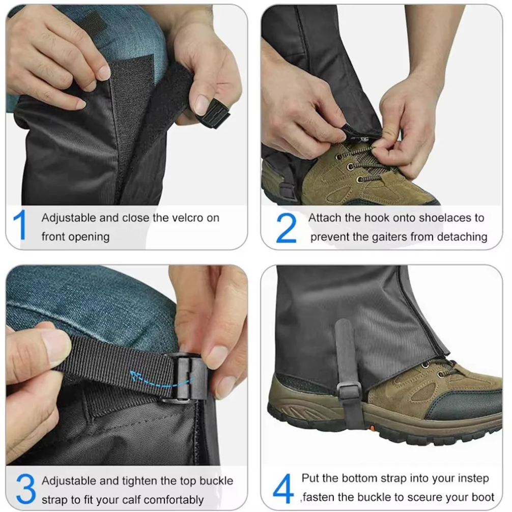 Waterproof Snow Leg Gaiters Hi - مراجعة Trekking Gaiters وسعره