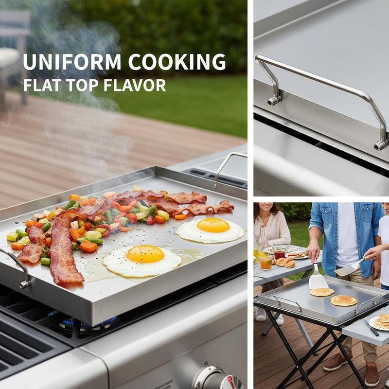 Flat Top Grill Plate 23x16 inc - مراجعة Cooking Outdoor Camping وسعره