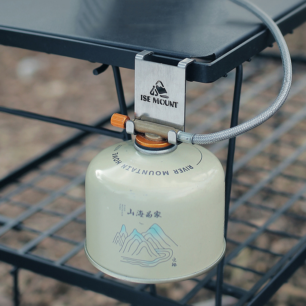 Hang Gas Canister Hook Camping - مراجعة Outdoor Camping Table With Storage وسعره