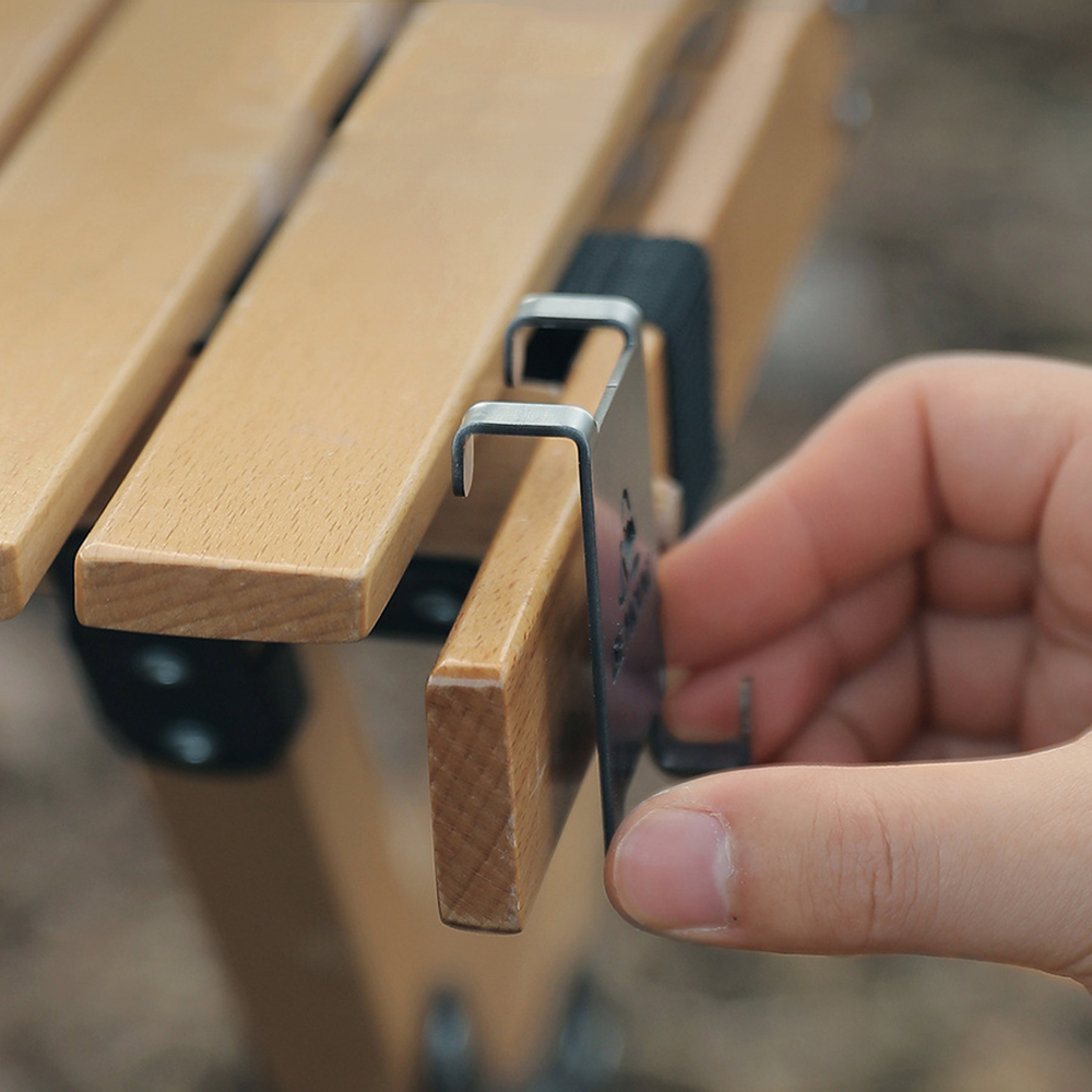 Hang Gas Canister Hook Camping - مراجعة Outdoor Camping Table With Storage وسعره