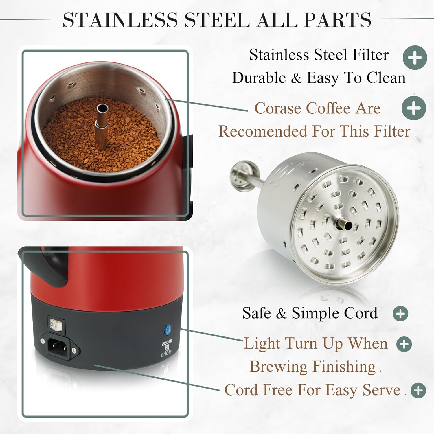 Red Electric Coffee Percolator - مراجعة Camp Percolator Coffee وسعره