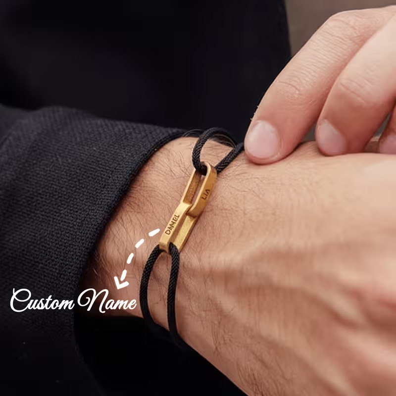 Custom Couple Bracelet with 2  - مراجعة Paracord Bracelet وسعره