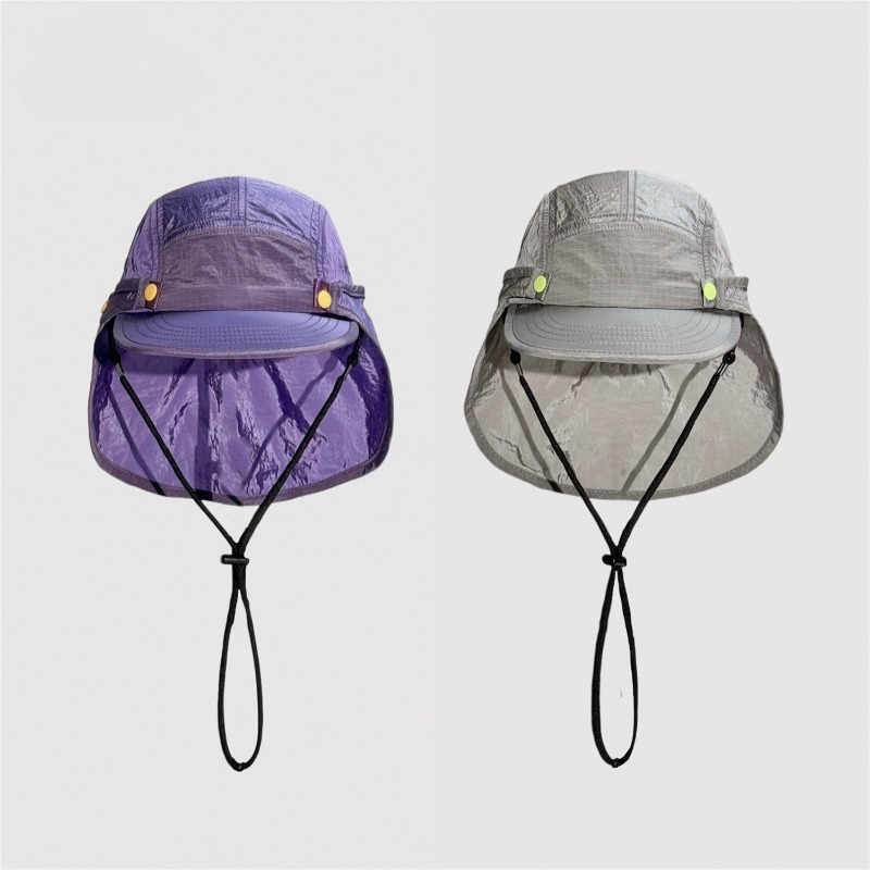 Japanese Detachable Shawl Suns - مراجعة Camping Outdoor Quick Drying Sun Neck Protection Cap Hat وسعره