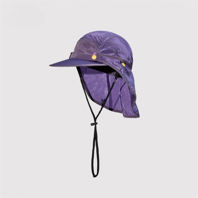 Japanese Detachable Shawl Suns - مراجعة Camping Outdoor Quick Drying Sun Neck Protection Cap Hat وسعره