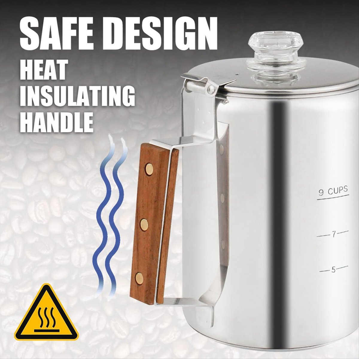 A56K Coffee Percolators Stovet - مراجعة Camp Percolator Coffee وسعره