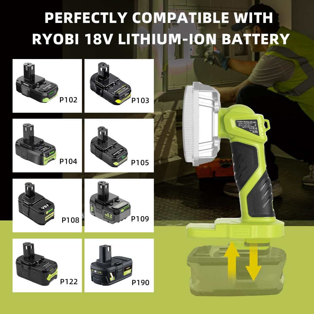40W 4200LM Cordless LED Flashl - مراجعة Outdoor Camping Jobs وسعره