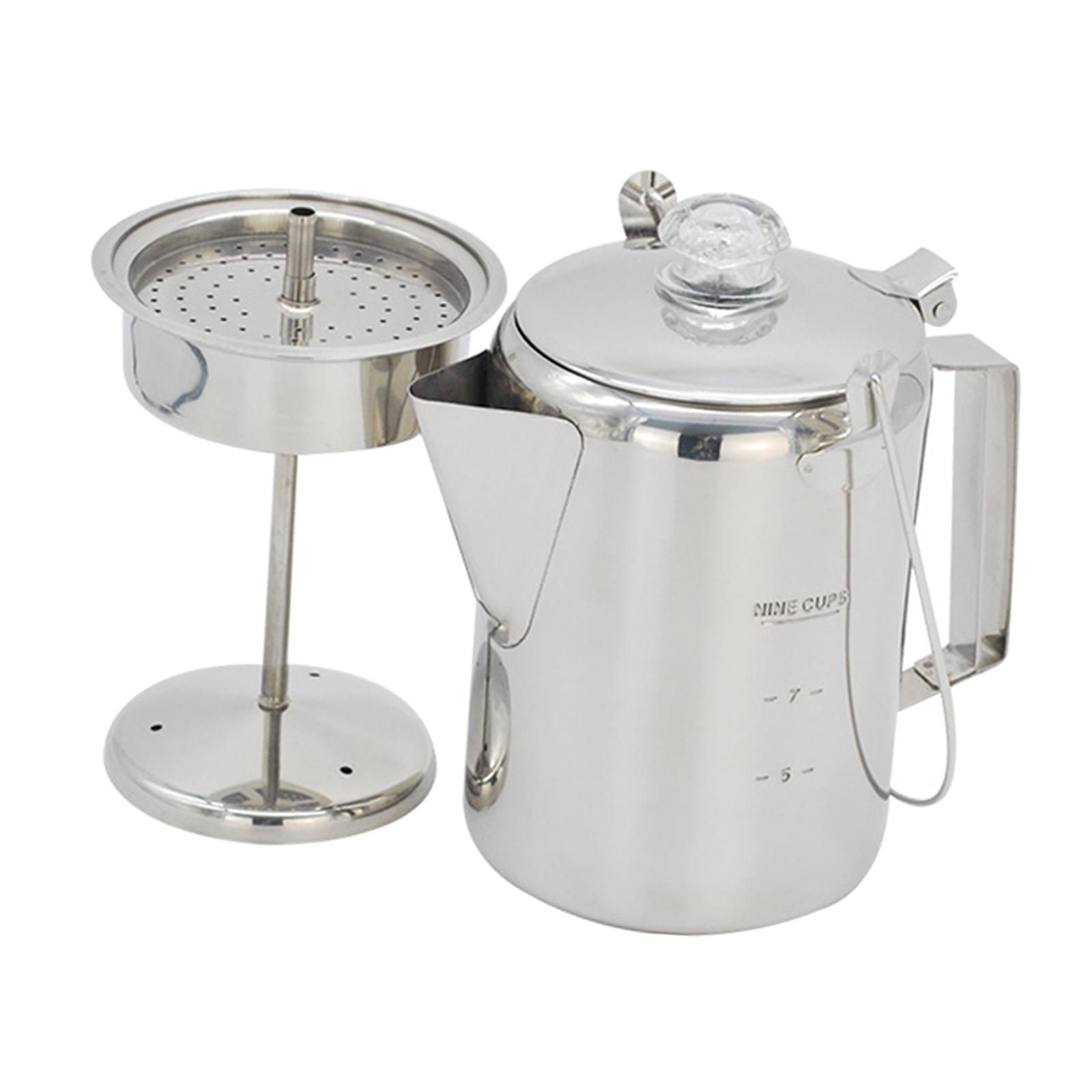 Outdoor Stainless Steel Campin - مراجعة Camp Percolator Coffee وسعره