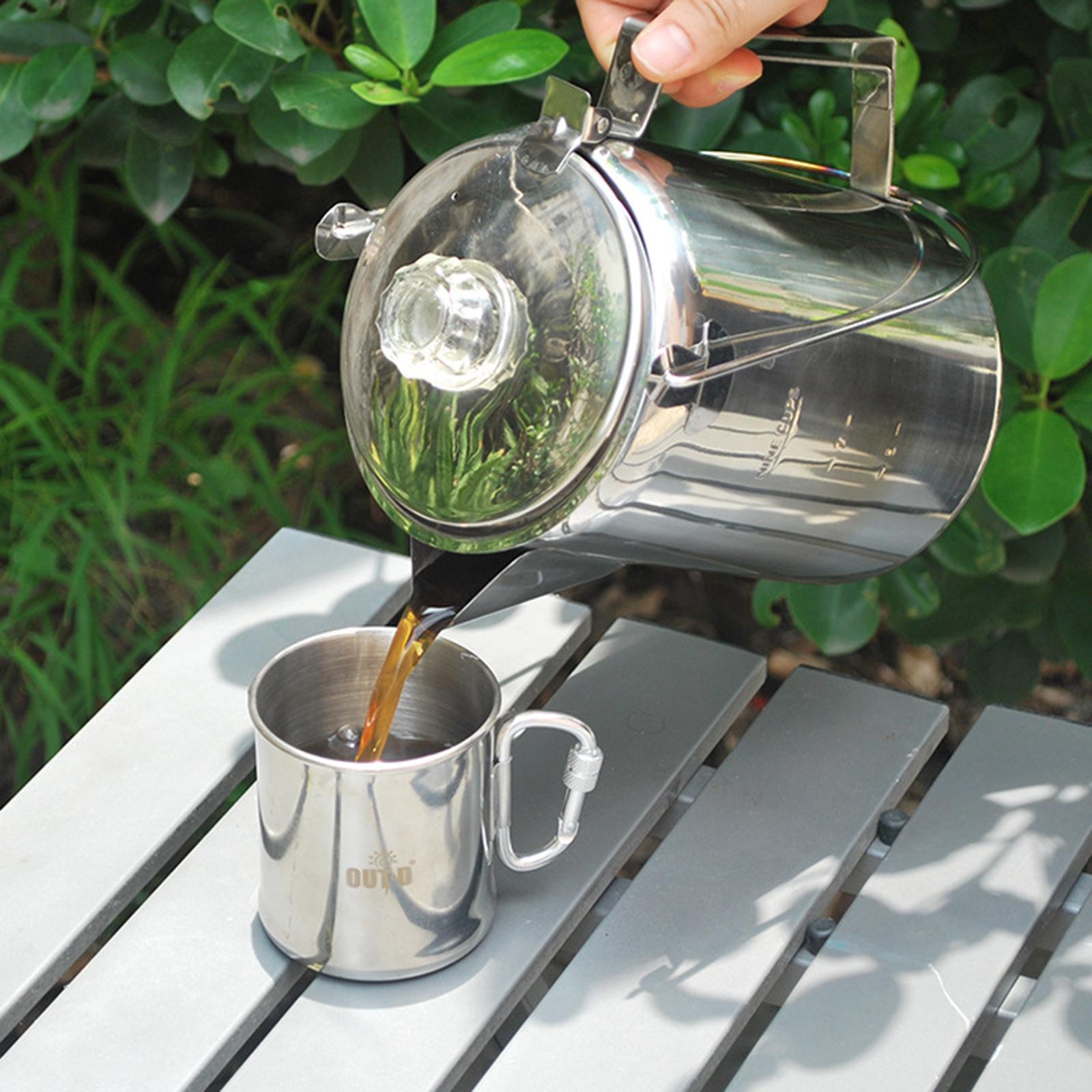 Outdoor Stainless Steel Campin - مراجعة Camp Percolator Coffee وسعره