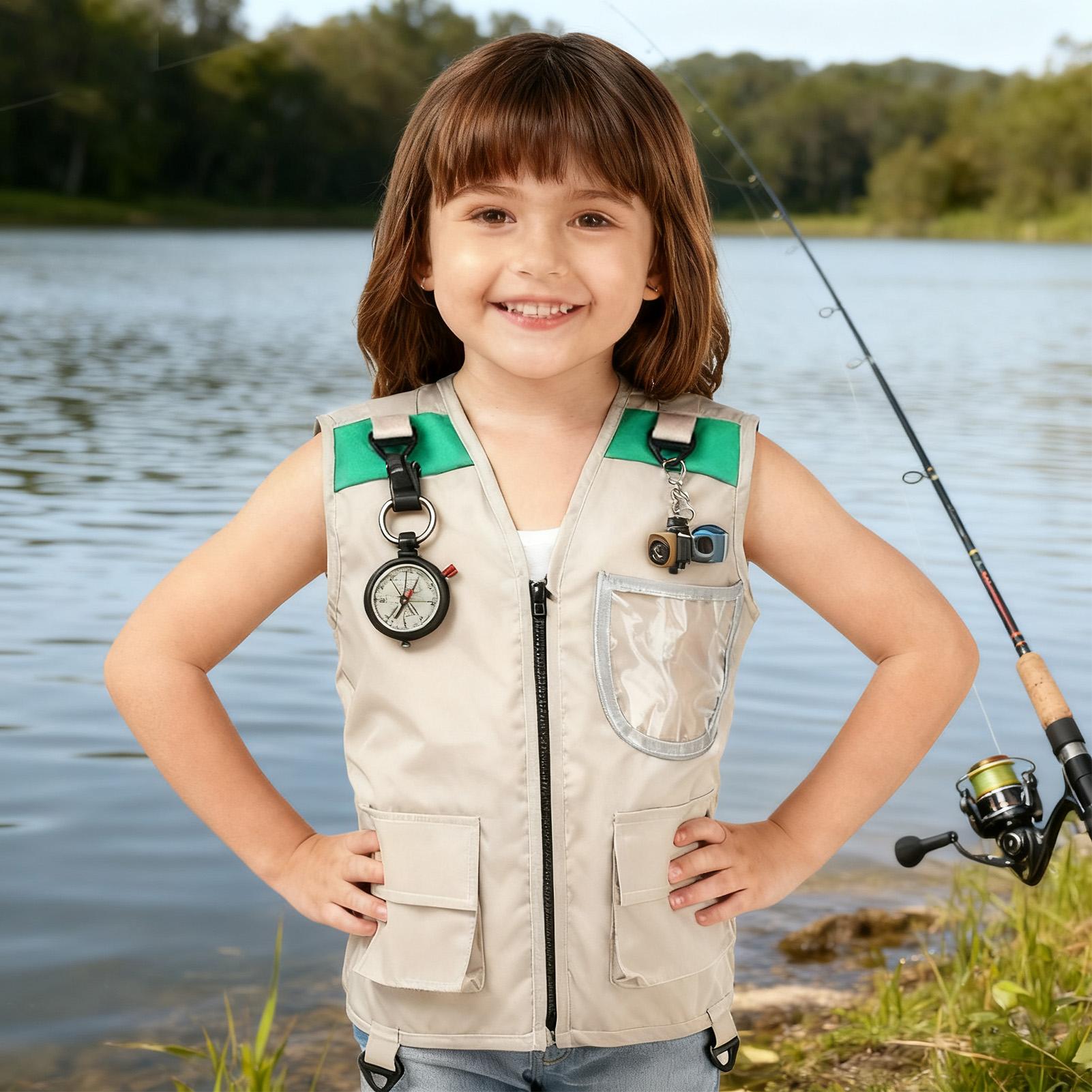 Kids Cargo Vest Sleeveless Cos - مراجعة Outdoor Camping Kids Activities وسعره