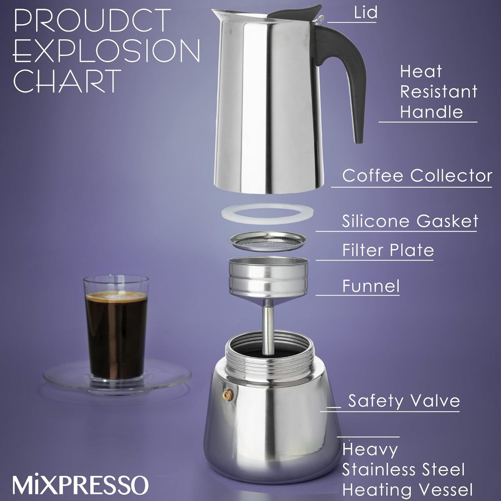12 Cup Stovetop Espresso Maker - مراجعة Camp Percolator Coffee وسعره