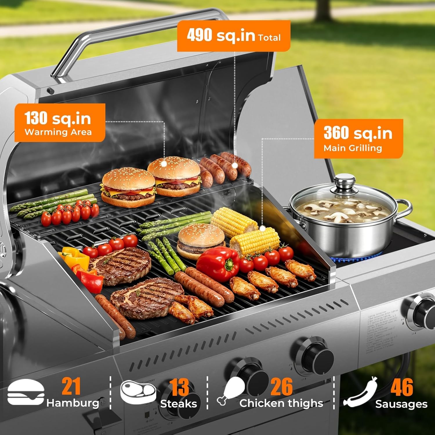 Propane Gas Grill with Side Bu - مراجعة Outdoor Camping Griddle وسعره