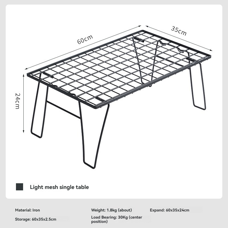 CAMPINGMOON T-235 Iron Storage - مراجعة Outdoor Camping Table With Storage وسعره