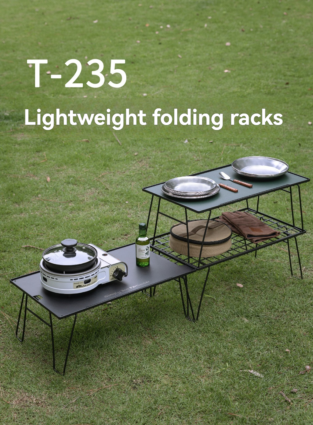 CAMPINGMOON T-235 Iron Storage - مراجعة Outdoor Camping Table With Storage وسعره