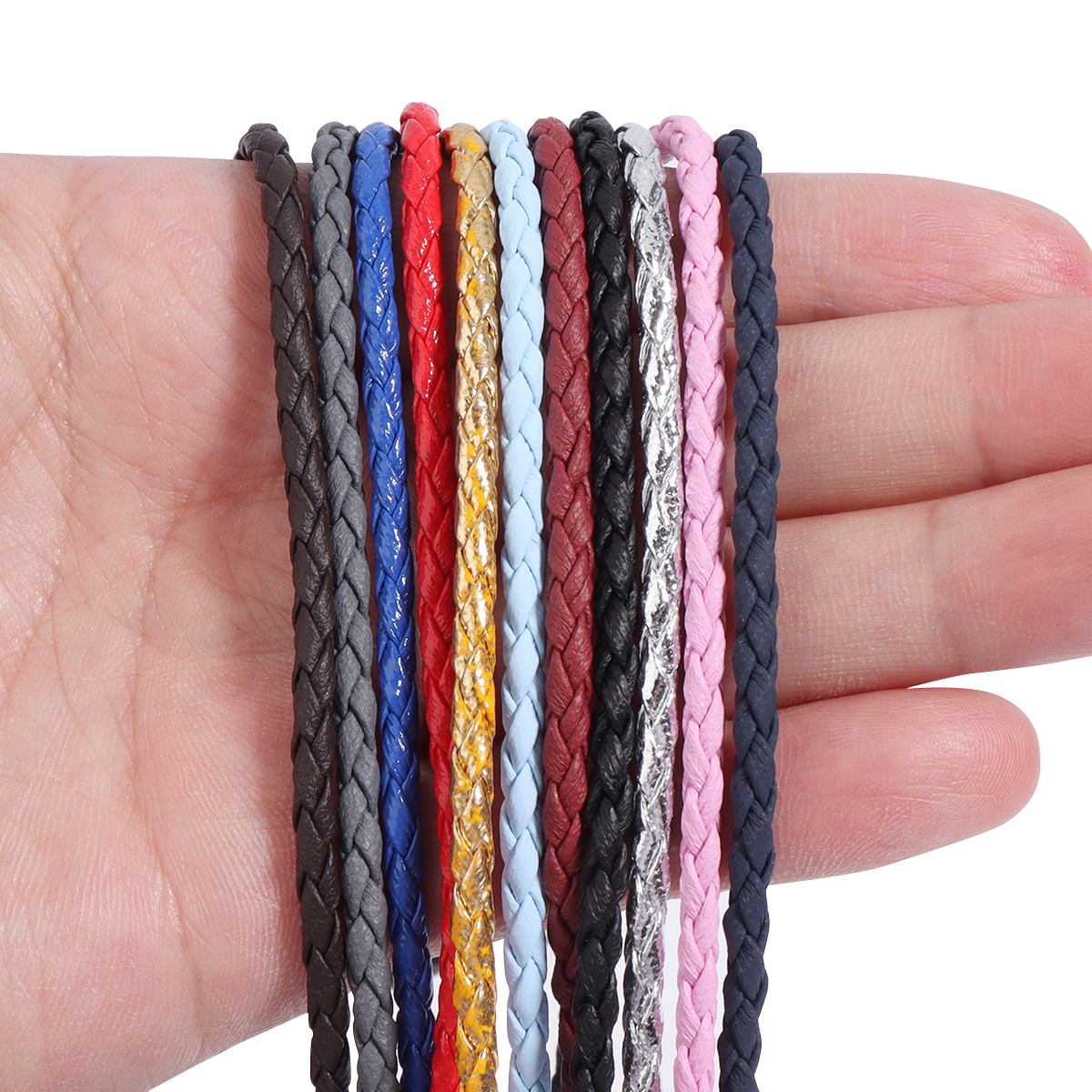 10Yards 3mm Braided Genuine Le - مراجعة Paracord Bracelet وسعره