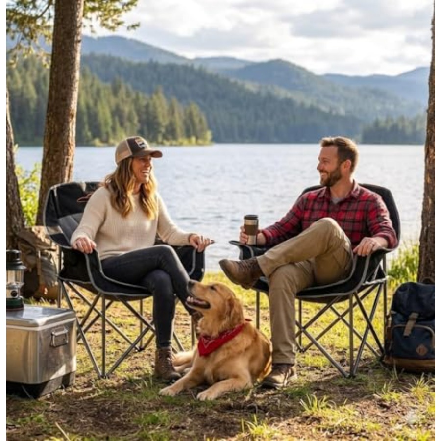 Oversized Padded Camping Chair - مراجعة Camping Quad وسعره