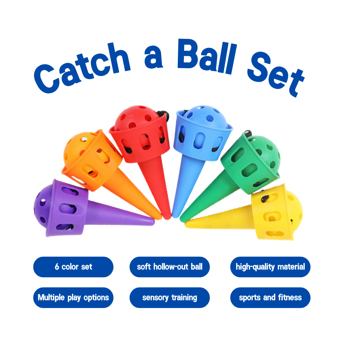 6pcs Catch a Ball Set,Champion - مراجعة Outdoor Camping Kids Activities وسعره