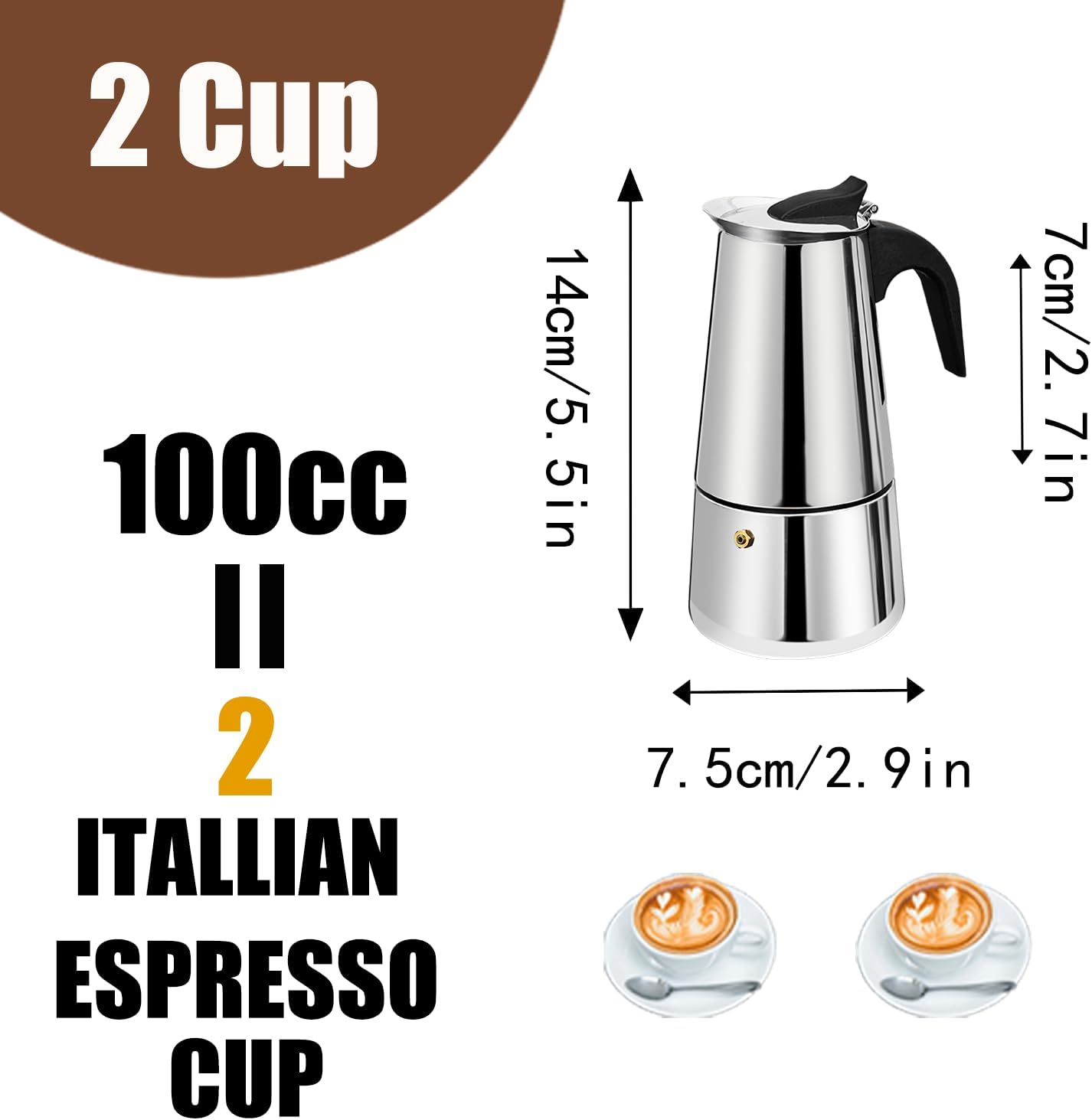 2 Cup Stovetop Espresso Maker  - مراجعة Camp Percolator Coffee وسعره