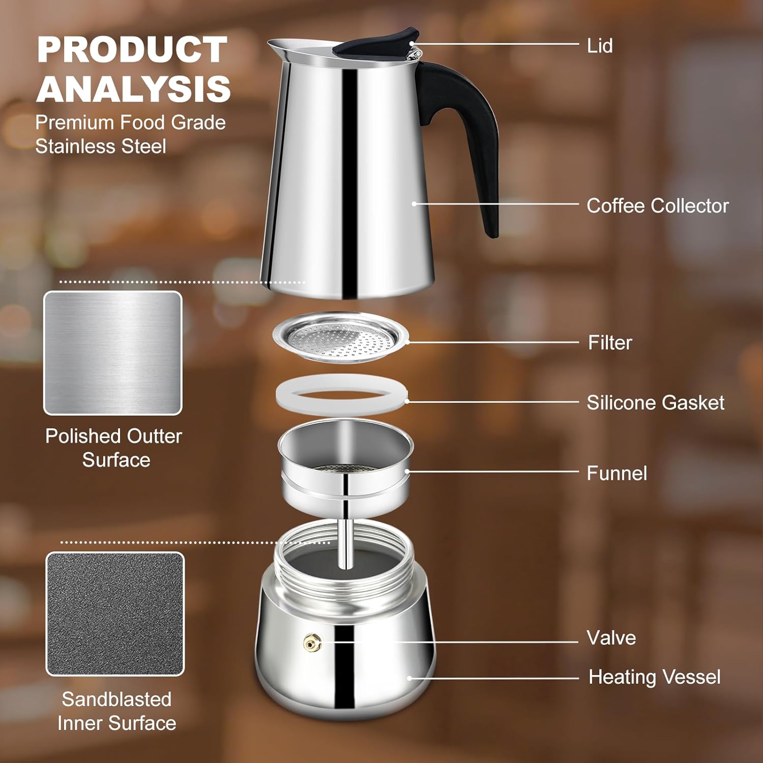 2 Cup Stovetop Espresso Maker  - مراجعة Camp Percolator Coffee وسعره