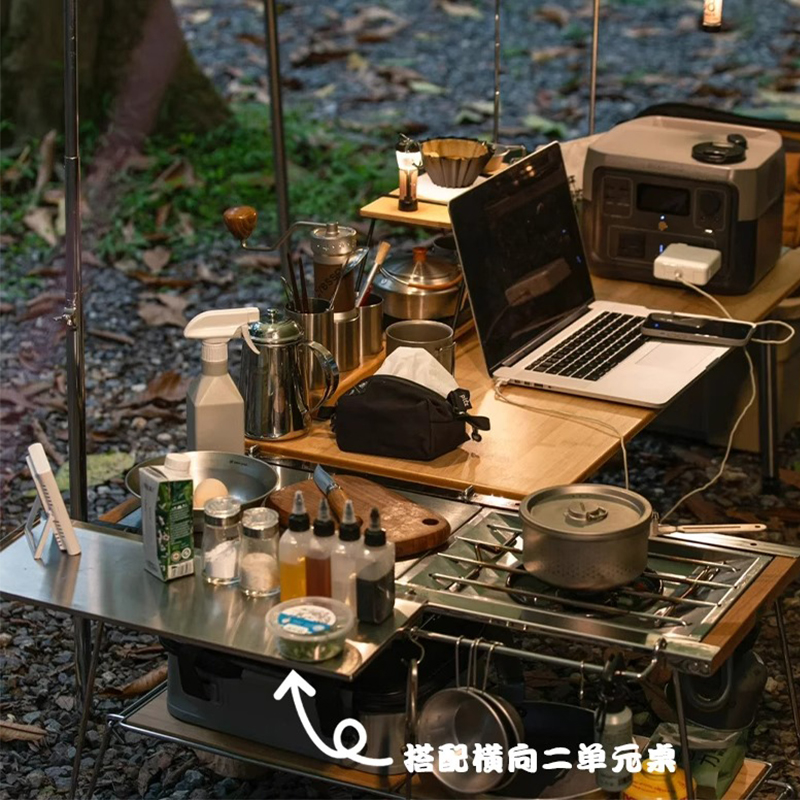 Outdoor Camping Igt Table Acce - مراجعة Outdoor Camping Table With Storage وسعره