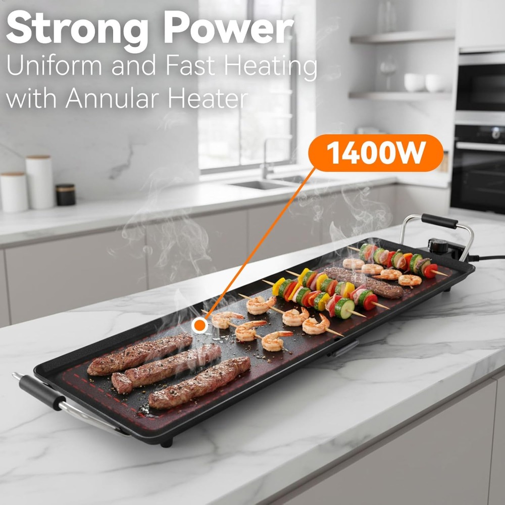 30-Inch Electric Griddle & Tep - مراجعة Outdoor Camping Griddle وسعره