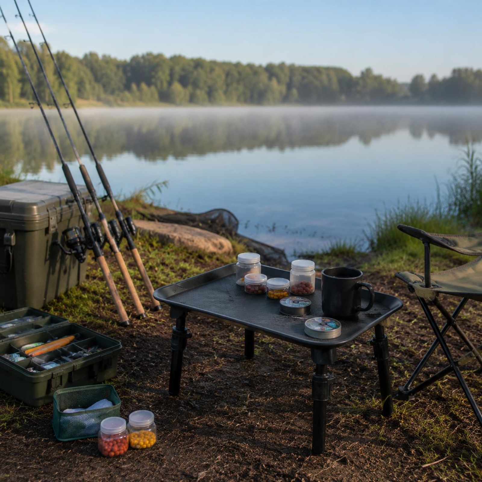 Carp Fishing Table Foldable Le - مراجعة Outdoor Camping Table With Storage وسعره