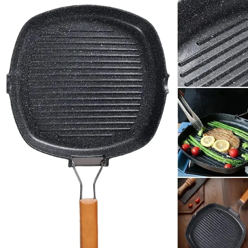 Square Grilling Skillet Steak  - مراجعة Outdoor Camping Griddle وسعره