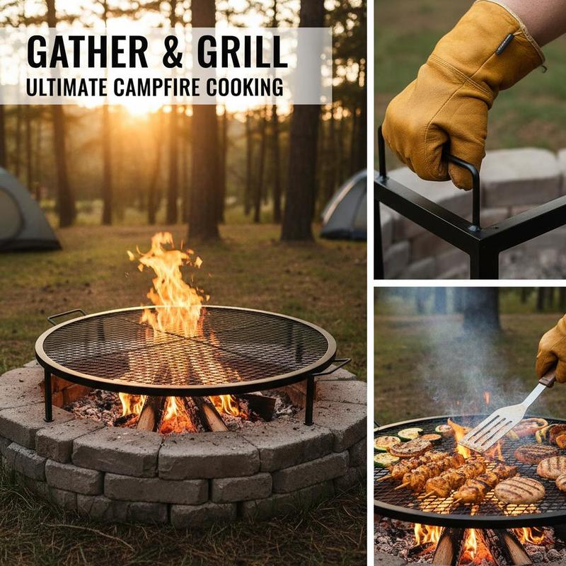 Black Round Cooking Grid 36 In - مراجعة Cooking Outdoor Camping وسعره