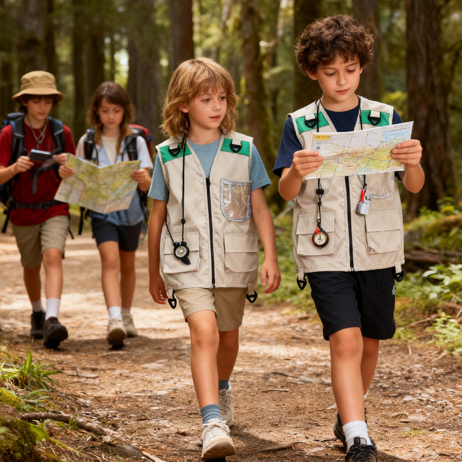 Kids Fishing Vest Sleeveless C - مراجعة Outdoor Camping Kids Activities وسعره