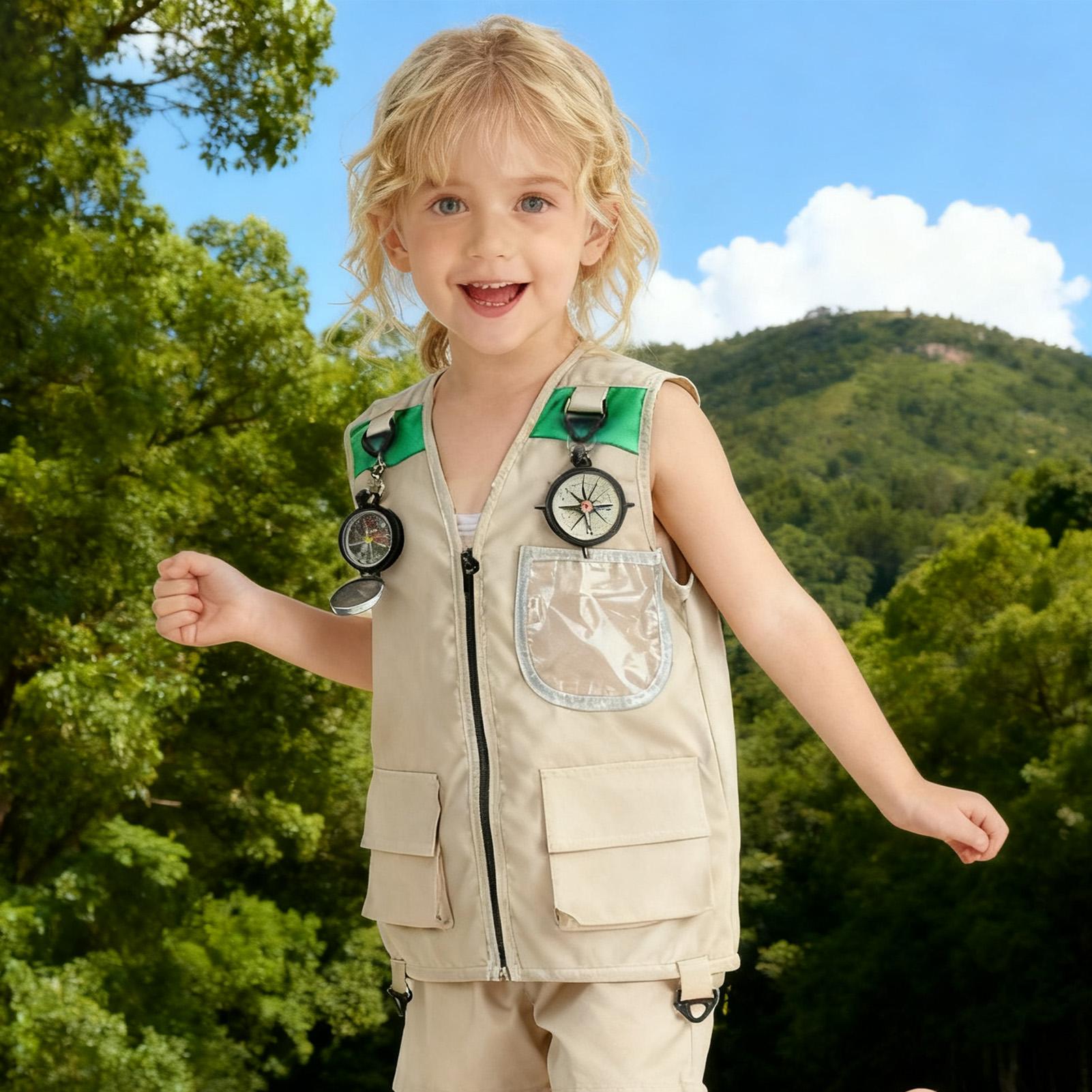Kids Fishing Vest Sleeveless C - مراجعة Outdoor Camping Kids Activities وسعره