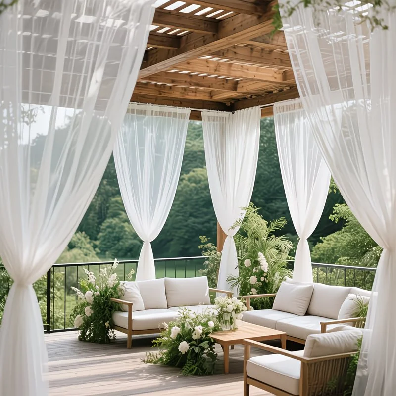1 Panel Outdoor Curtains with  - مراجعة Outdoor Camping Wedding Venues وسعره