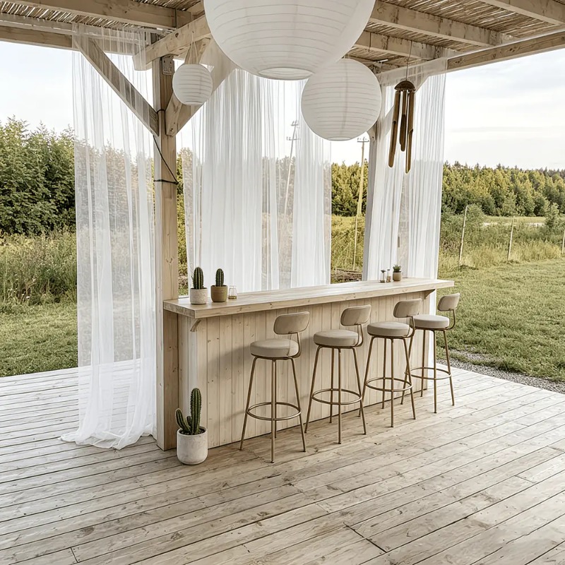 1 Panel Outdoor Curtains with  - مراجعة Outdoor Camping Wedding Venues وسعره