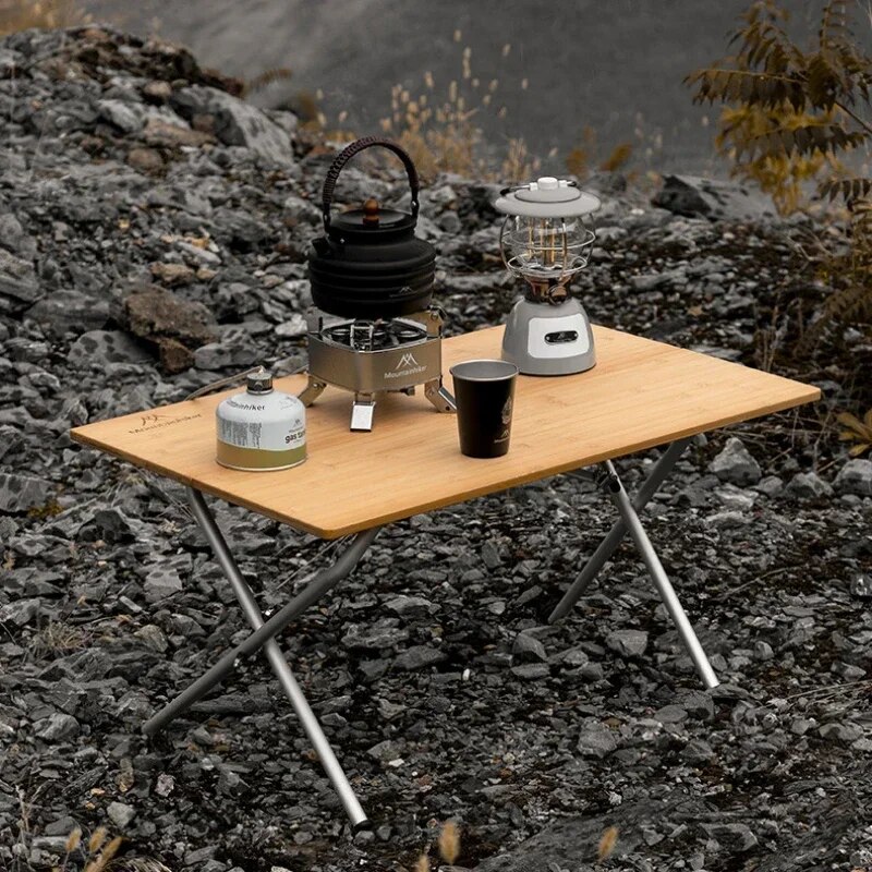 MOUNTAINHIKER Outdoor Camping  - مراجعة Outdoor Camping Table With Storage وسعره