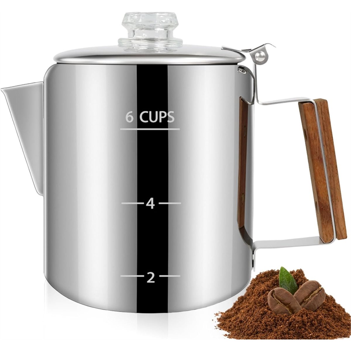 6 Cup Percolator 304 Stainless - مراجعة Camp Percolator Coffee وسعره