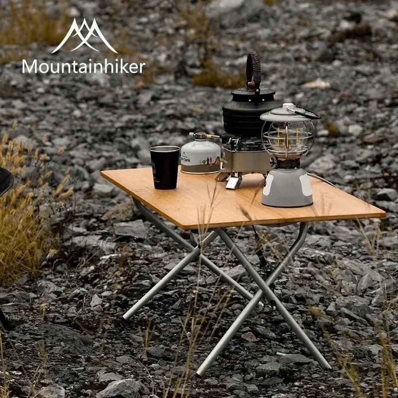 MOUNTAINHIKER 2/3 Bamboo Foldi - مراجعة Outdoor Camping Table With Storage وسعره